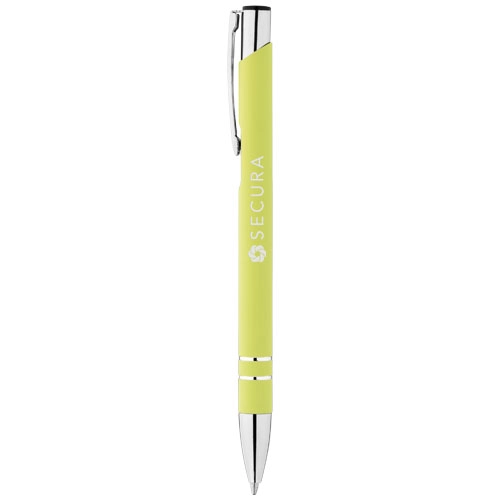 Długopis z gumowaną powierzchnią Corky PFC-10699904 zielony