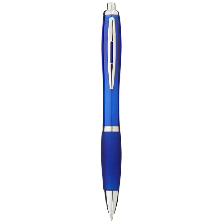 Długopis z kolorowym korpusem i uchwytem Nash PFC-10707801 niebieski