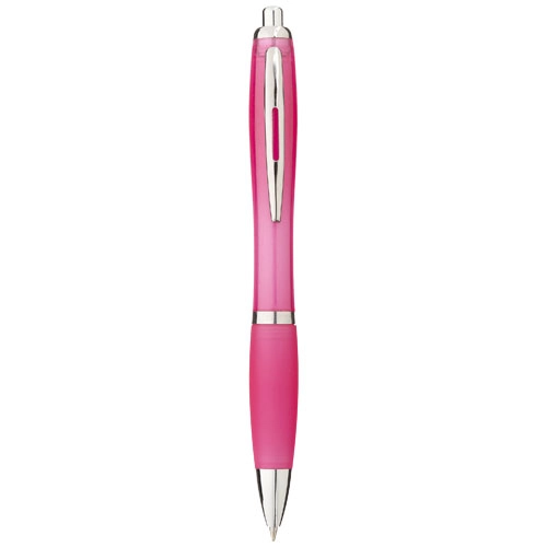 Długopis z kolorowym korpusem i uchwytem Nash PFC-10707803 różowy