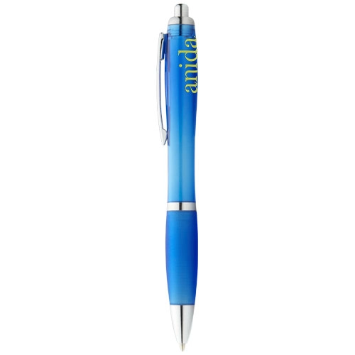 Długopis z kolorowym korpusem i uchwytem Nash PFC-10707804 niebieski