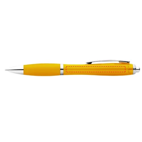 Długopis z kolorowym korpusem i uchwytem Nash PFC-10707805 żółty