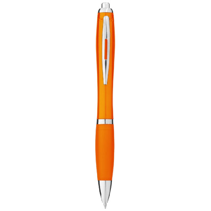 Długopis z kolorowym korpusem i uchwytem Nash PFC-10707806 pomarańczowy