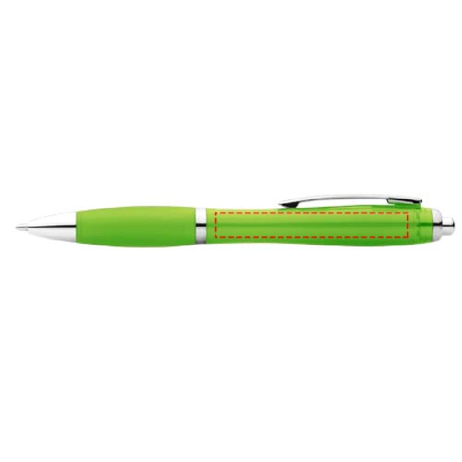 Długopis z kolorowym korpusem i uchwytem Nash PFC-10707807 zielony