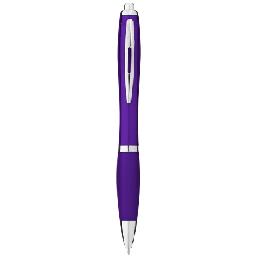 Długopis z kolorowym korpusem i uchwytem Nash PFC-10707809 fioletowy