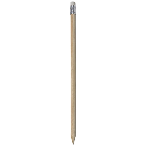 Ołówek drewniany z gumką Cay PFC-10709701 biały