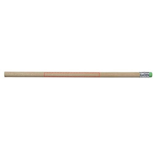 Ołówek drewniany z gumką Cay PFC-10709704 biały