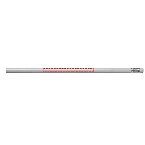 Ołówek z kolorowym korpusem Alegra PFC-10709802 biały