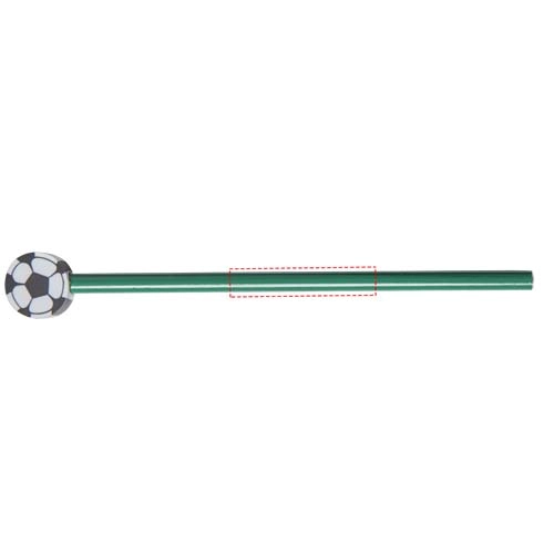 Ołówek z gumką w kształcie piłki nożnej Goal PFC-10710102 zielony