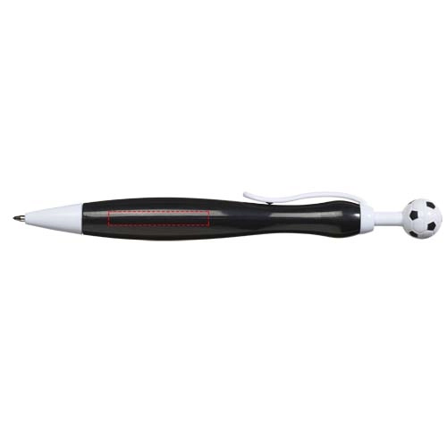 Długopis ze wciskiem w kształcie piłki nożnej Naples PFC-10710200 czarny
