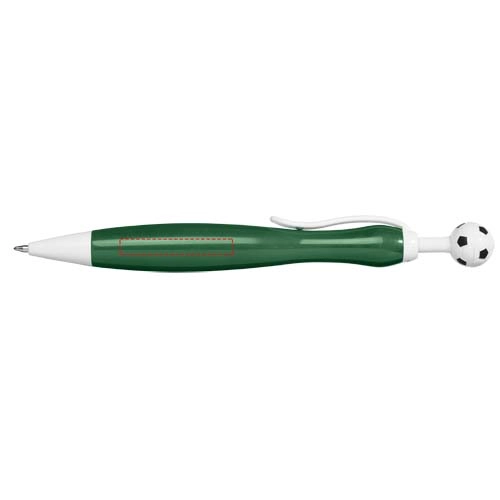 Długopis ze wciskiem w kształcie piłki nożnej Naples PFC-10710204 zielony