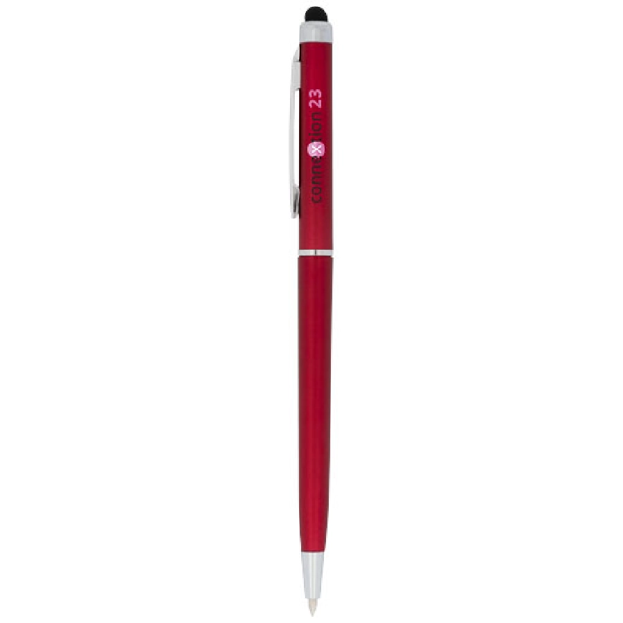 Długopis ze stylusem z plastiku ABS Valeria PFC-10730003 czerwony