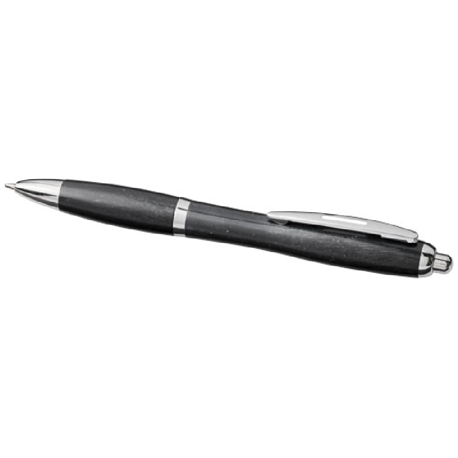 Długopis Nash ze słomy pszenicznej z chromowaną skuwką PFC-10737900 czarny