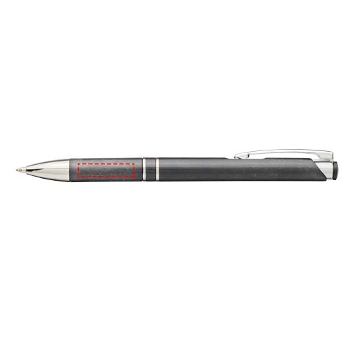 Długopis automatyczny Moneta z plastiku ABS i słomy pszenicznej PFC-10738200 czarny