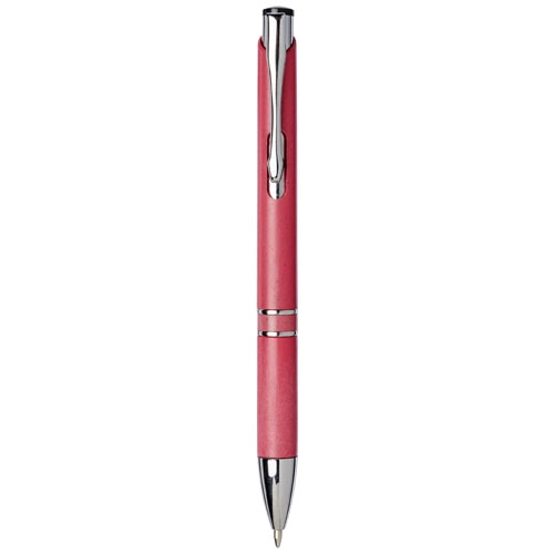Długopis automatyczny Moneta z plastiku ABS i słomy pszenicznej PFC-10738203 różowy