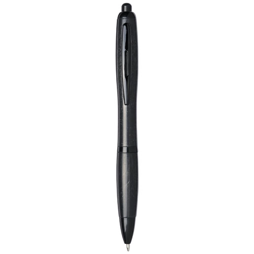 Długopis Nash ze słomy pszenicznej i czarną skuwką PFC-10738300 czarny