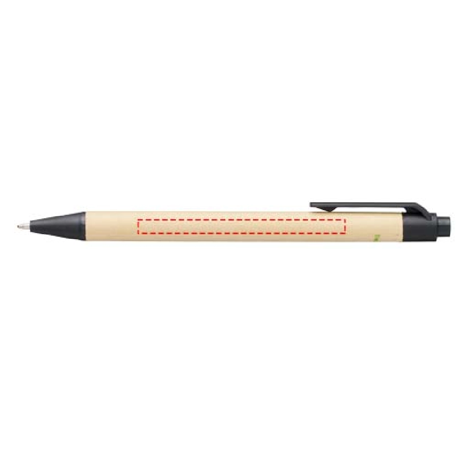 Długopis Berk z kartonu z recyklingu i plastiku kukurydzianego PFC-10738400 czarny