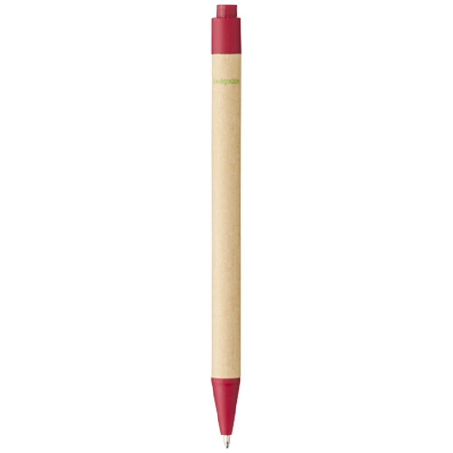 Długopis Berk z kartonu z recyklingu i plastiku kukurydzianego PFC-10738402 czerwony