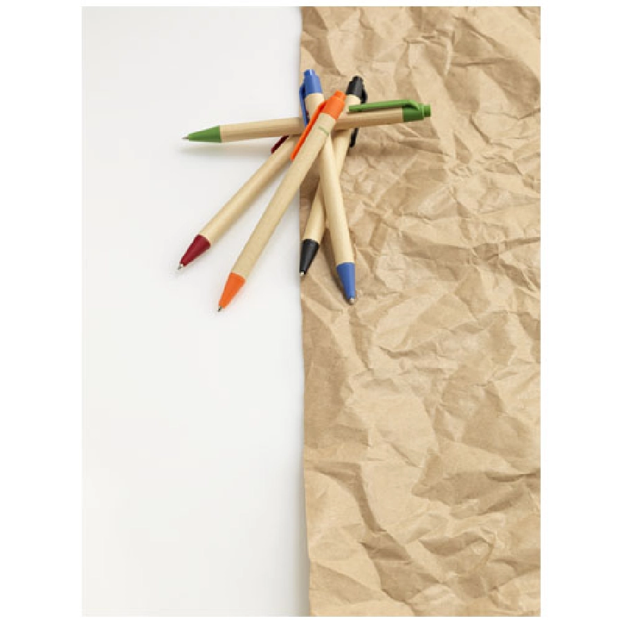 Długopis Berk z kartonu z recyklingu i plastiku kukurydzianego PFC-10738402 czerwony