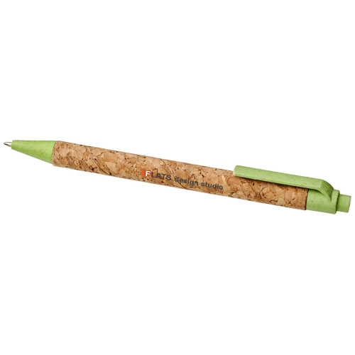 Długopis Midar z korka i słomy pszennej PFC-10738502 biały
