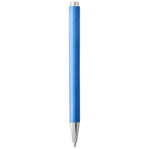 Długopis wciskany Tual ze słomy pszenicy PFC-10758501 niebieski