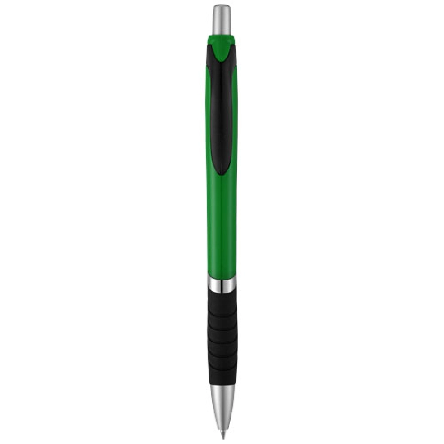 Solidny, kolorowy długopis Turbo z gumowym uchwytem PFC-10771314 zielony