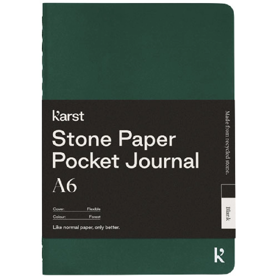 Notatnik kieszonkowy A6 Karst® w miękkiej oprawie z papieru z kamienia – gładki PFC-10779964