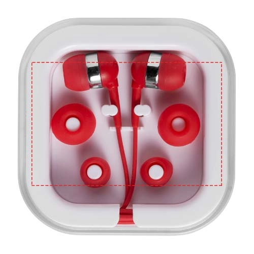 Lekkie słuchawki douszne Sargas PFC-10812802 czerwony