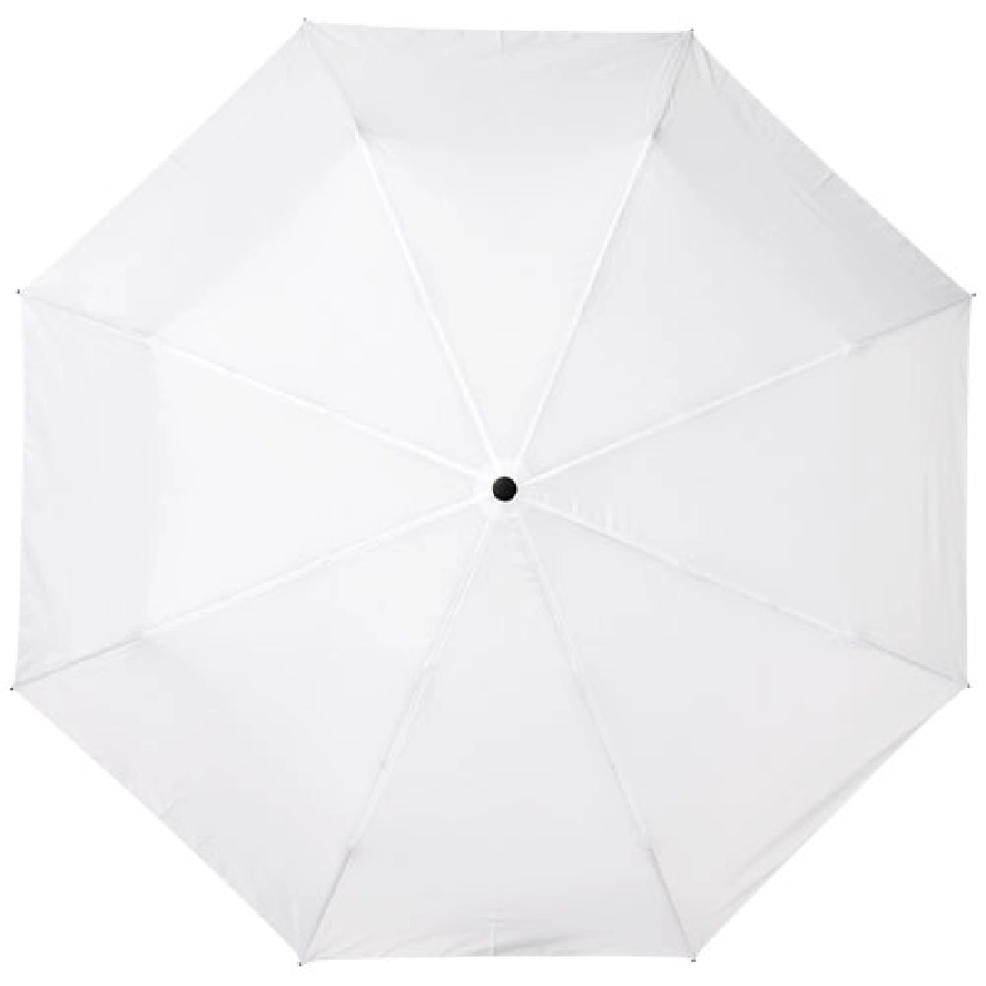 Składany, automatycznie otwierany/zamykany parasol Bo 21” wykonany z plastiku PET z recyklingu PFC-10914302 biały