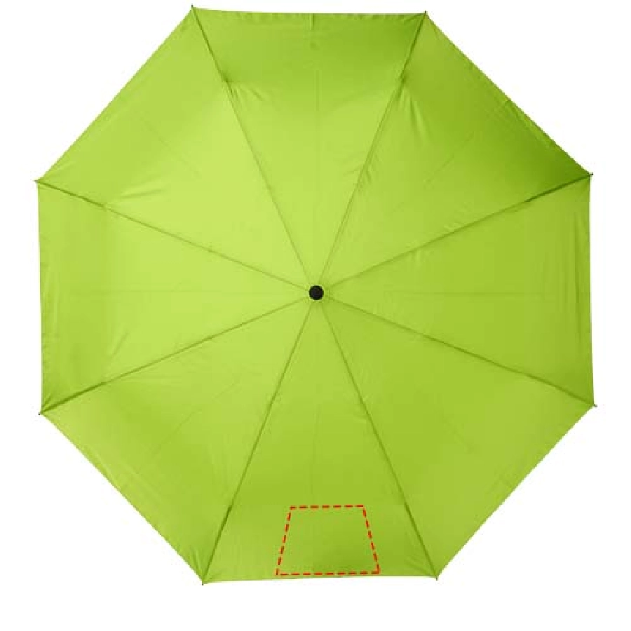 Składany, automatycznie otwierany/zamykany parasol Bo 21” wykonany z plastiku PET z recyklingu PFC-10914309 zielony