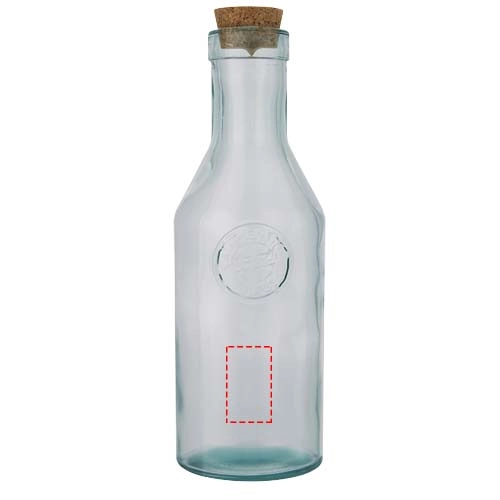 Karafka Fresqui ze szkła z recyclingu z korkowym wieczkiem PFC-11325501