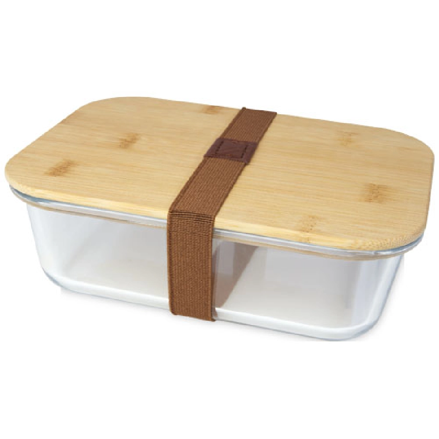 Pudełko śniadaniowe ze szkła Roby z bambusową pokrywką PFC-11327606