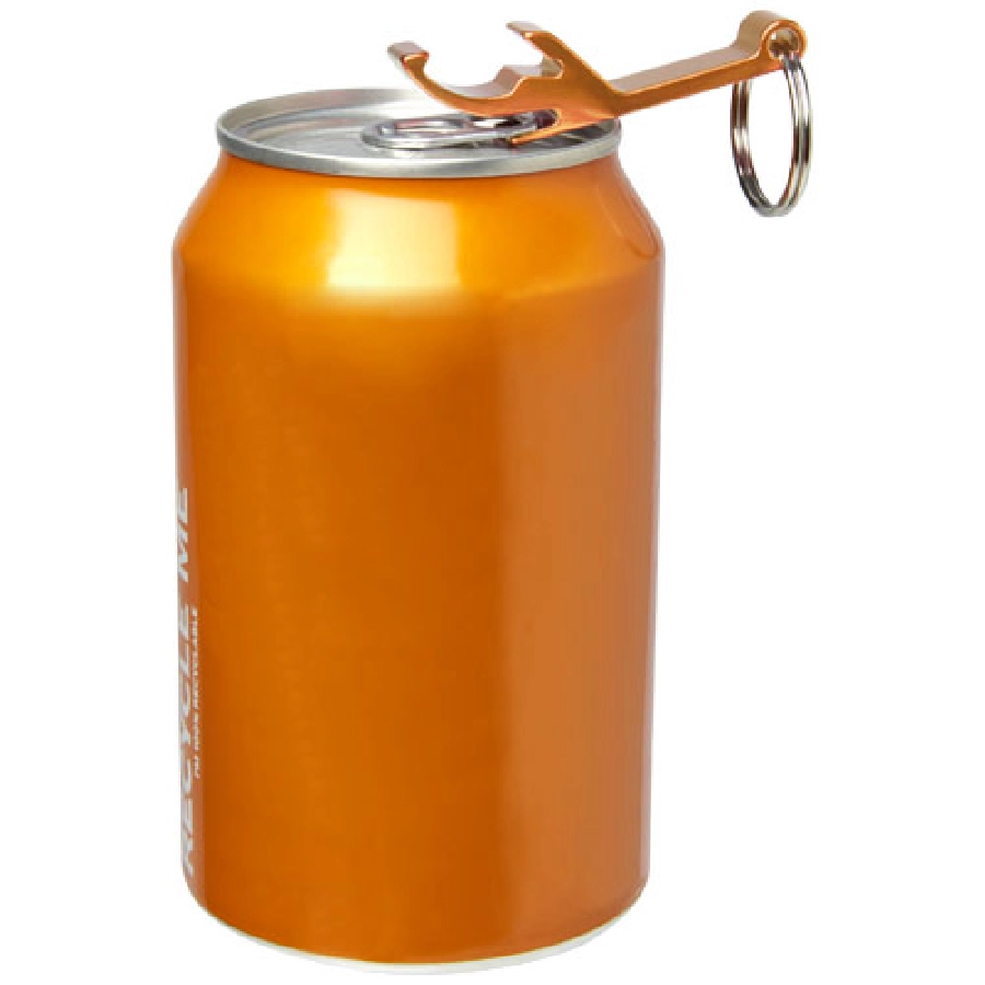 Brelok aluminiowy Tao z otwieraczem do butelek i puszek PFC-11801807 pomarańczowy