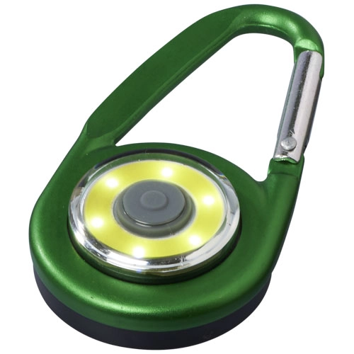 Karabińczyk z latarką COB Eye PFC-11811304 zielony