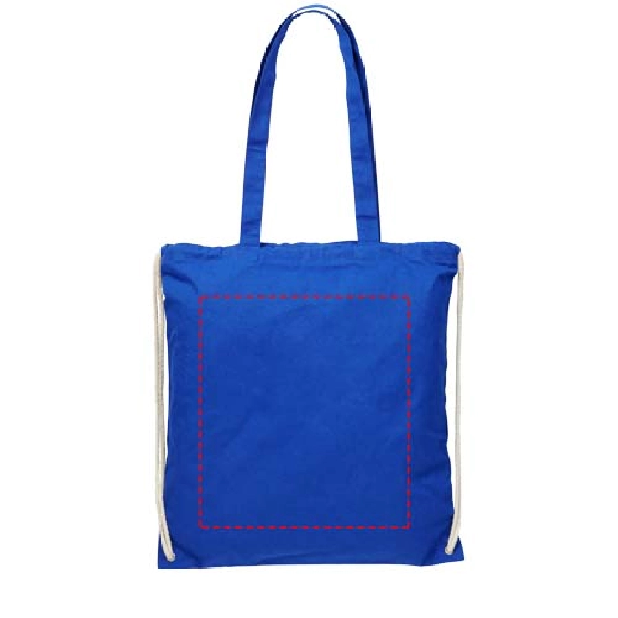Plecak Eliza wykonany z bawełny o gramaturze 240 g/m² ze sznurkiem ściągającym PFC-12027602 niebieski