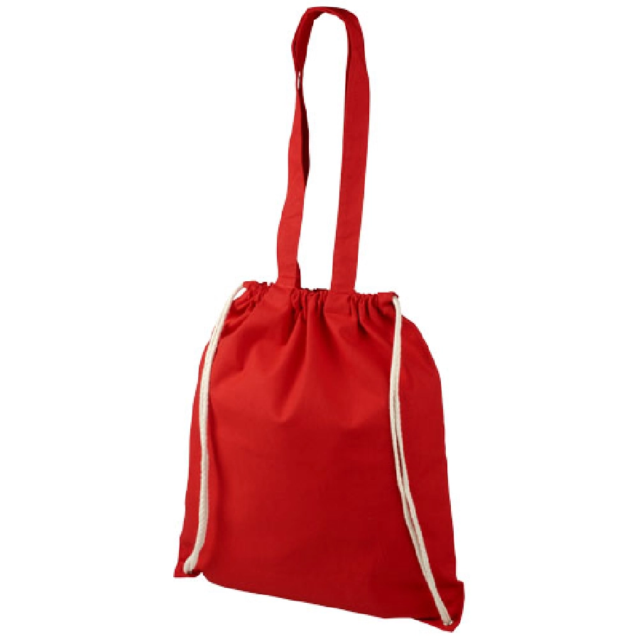 Plecak Eliza wykonany z bawełny o gramaturze 240 g/m² ze sznurkiem ściągającym PFC-12027604 czerwony
