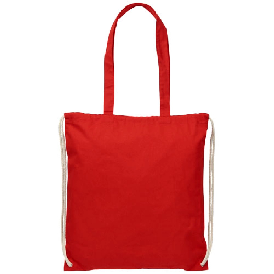 Plecak Eliza wykonany z bawełny o gramaturze 240 g/m² ze sznurkiem ściągającym PFC-12027604 czerwony
