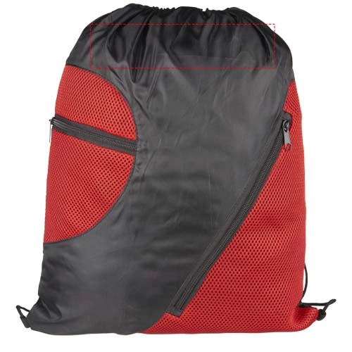 Plecak Zipped Mesh PFC-12028701 czerwony