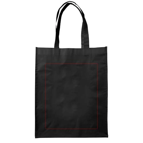 Średniej wielkości laminowana torba na zakupy Conessa PFC-12034600 czarny