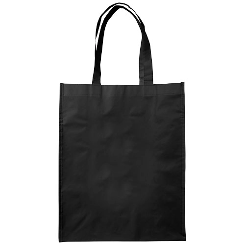Średniej wielkości laminowana torba na zakupy Conessa PFC-12034600 czarny