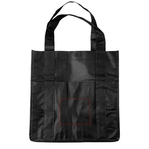 Laminowana torba na zakupy z non woven Savoy PFC-12036900 czarny