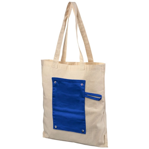 Bawełniana, zwijana torba zapinana na guzik Snap 180 g/m² PFC-12040702 niebieski