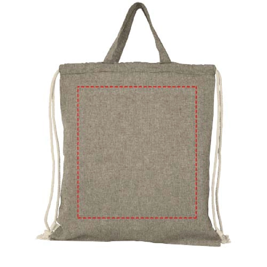 Plecak Pheebs z bawełnianym sznurkiem ściągającym z recyklingu o gramaturze 150 g/m² PFC-12045900 biały