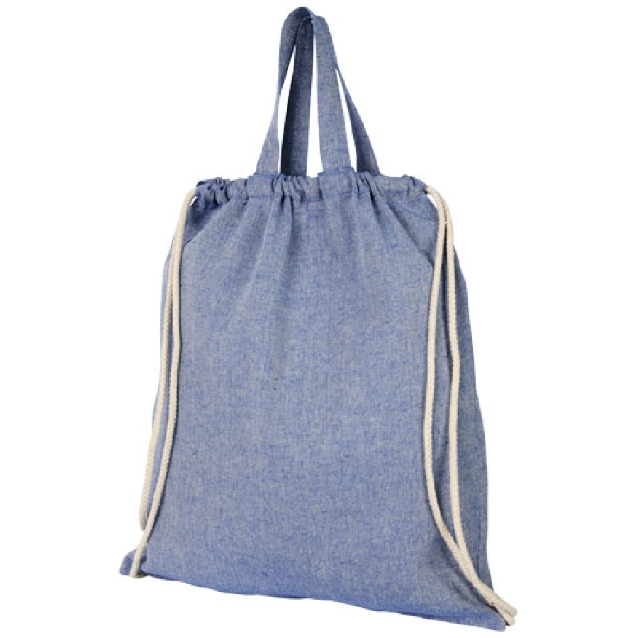 Plecak Pheebs z bawełnianym sznurkiem ściągającym z recyklingu o gramaturze 150 g/m² PFC-12045902 niebieski