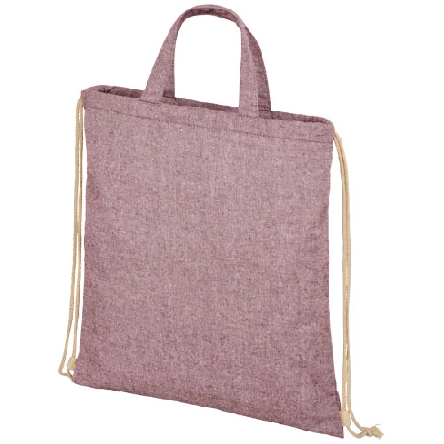 Plecak Pheebs z bawełnianym sznurkiem ściągającym z recyklingu o gramaturze 210 g/m² PFC-12046020