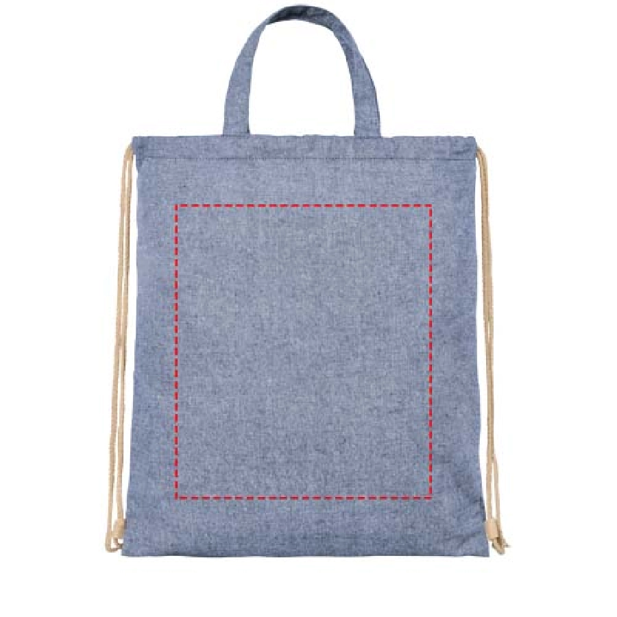 Plecak Pheebs z bawełnianym sznurkiem ściągającym z recyklingu o gramaturze 210 g/m² PFC-12046050