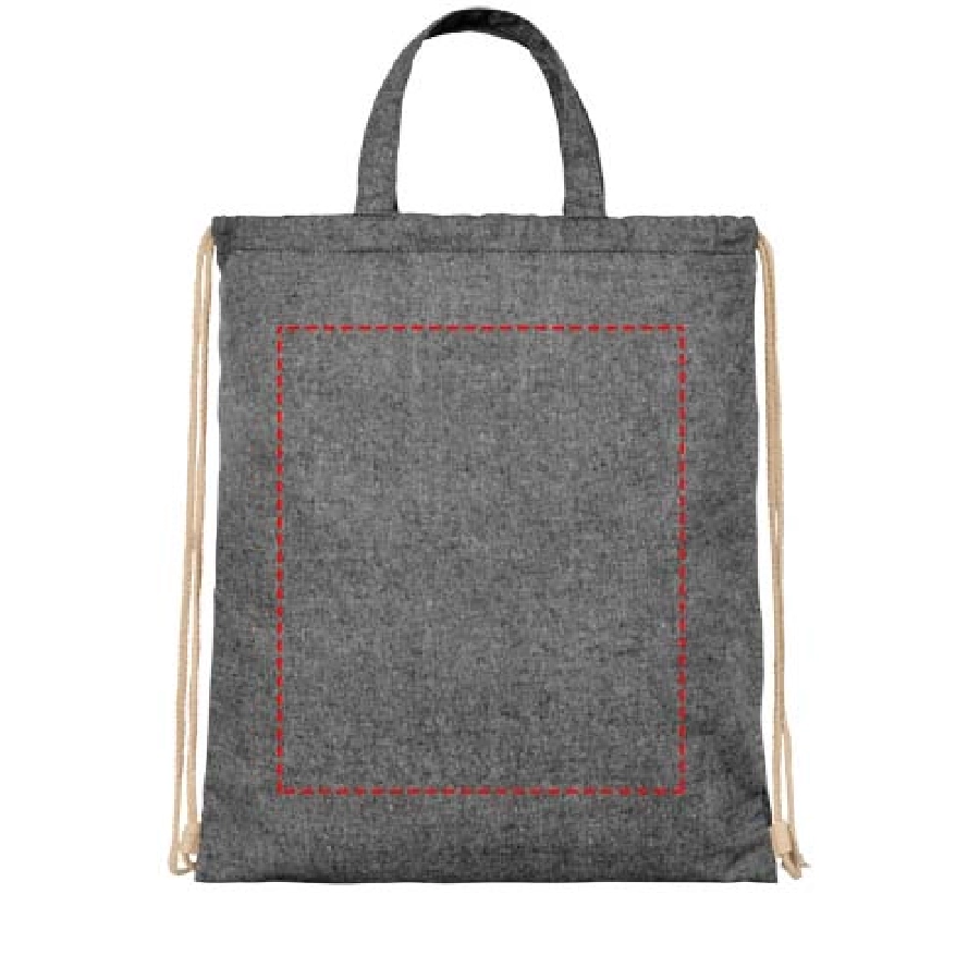 Plecak Pheebs z bawełnianym sznurkiem ściągającym z recyklingu o gramaturze 210 g/m² PFC-12046090