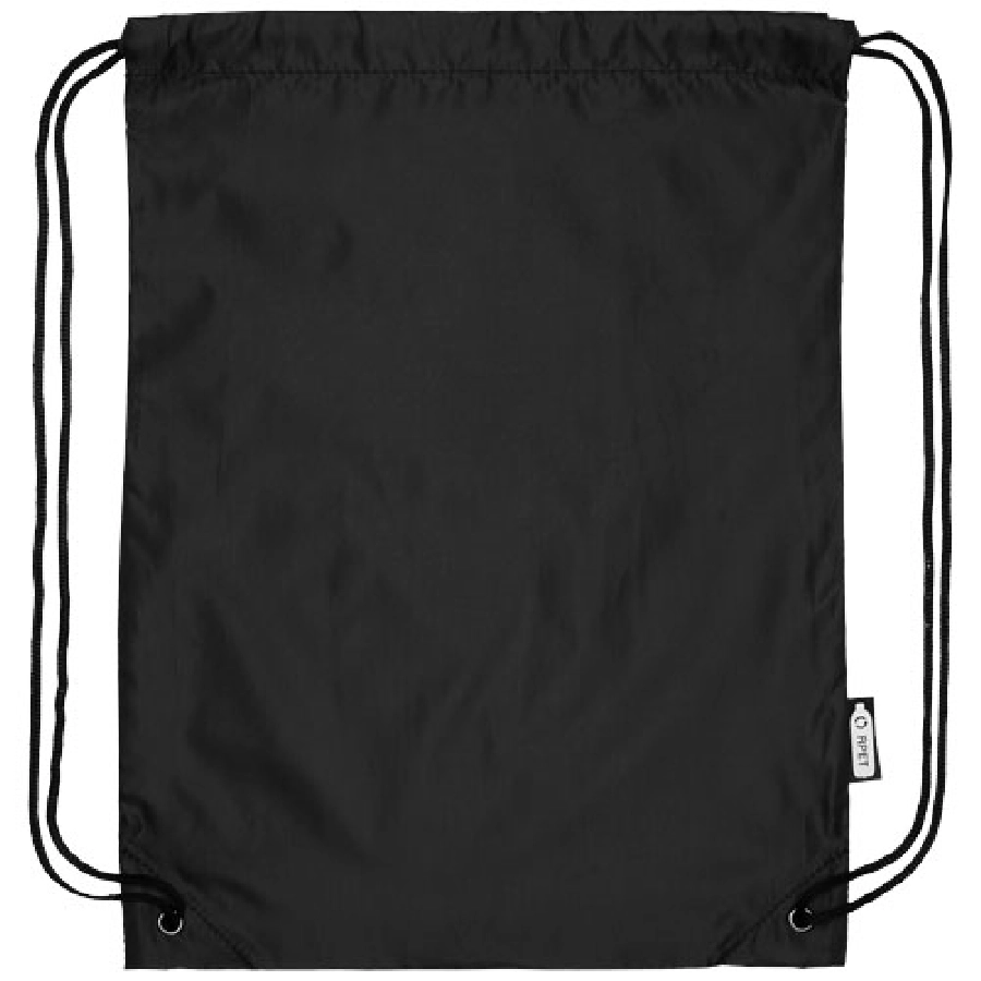 Plecak Oriole ze sznurkiem ściągającym z recyklowanego plastiku PET PFC-12046100 czarny