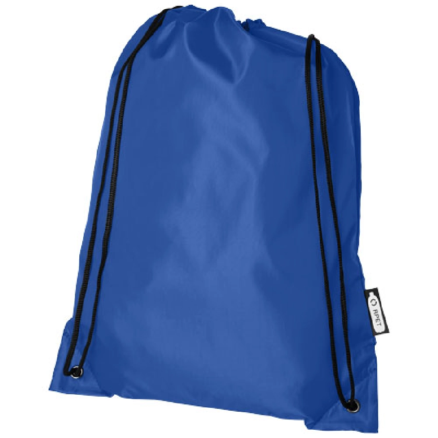 Plecak Oriole ze sznurkiem ściągającym z recyklowanego plastiku PET PFC-12046102 niebieski
