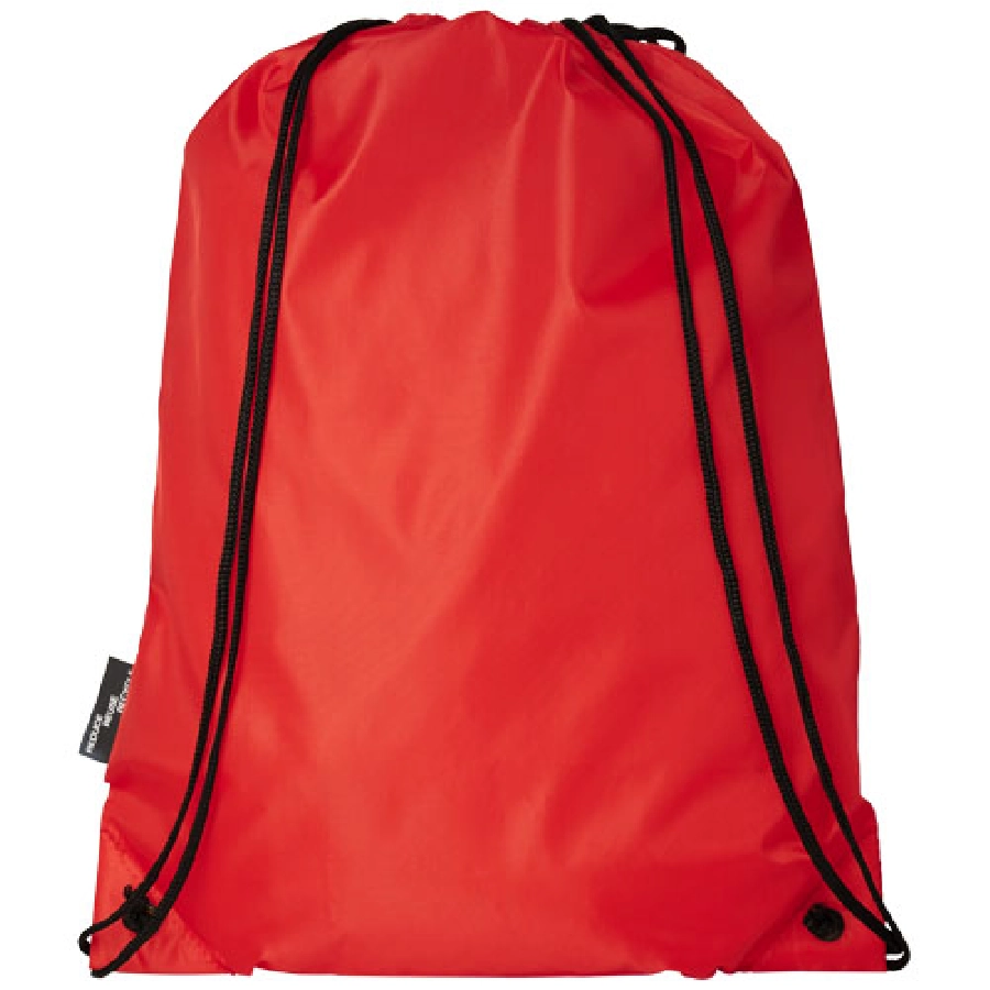Plecak Oriole ze sznurkiem ściągającym z recyklowanego plastiku PET PFC-12046103 czerwony
