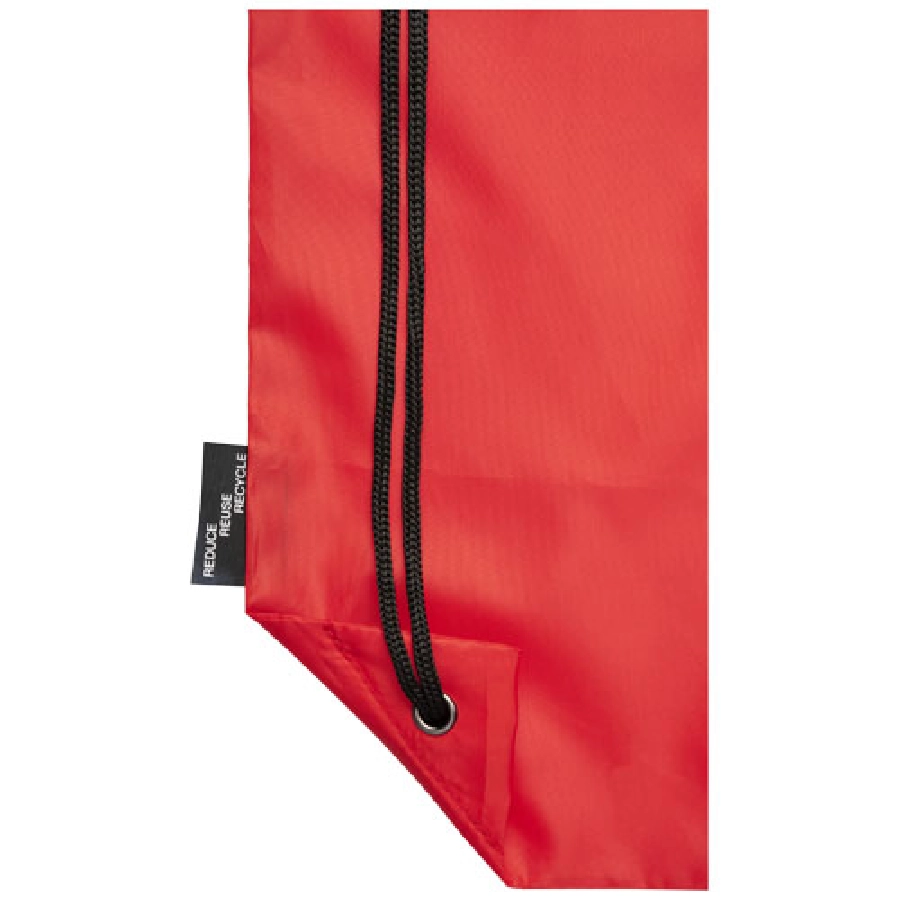 Plecak Oriole ze sznurkiem ściągającym z recyklowanego plastiku PET PFC-12046103 czerwony